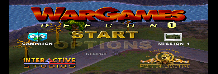 WarGames: Defcon 1 Title Screen